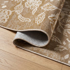 Fawn Natural Rug folded corner detail