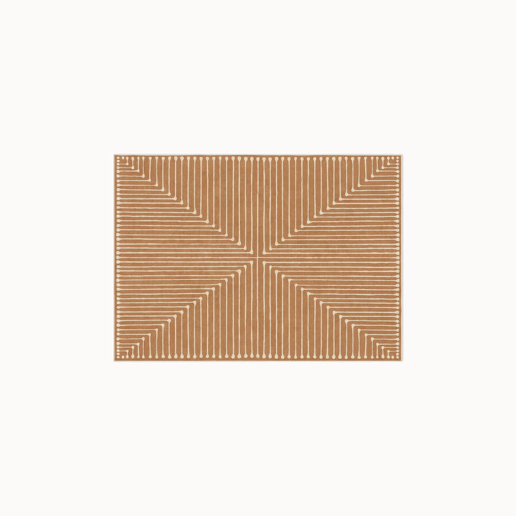 Inkdrop Copper Rug 3x5