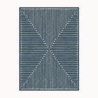 Inkdrop Lapis Blue Rug 8x10