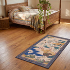 Kano Garden Multicolor Rug beside a bed