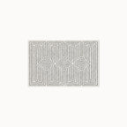 Labyrinth Black and Ivory Rug 3x5