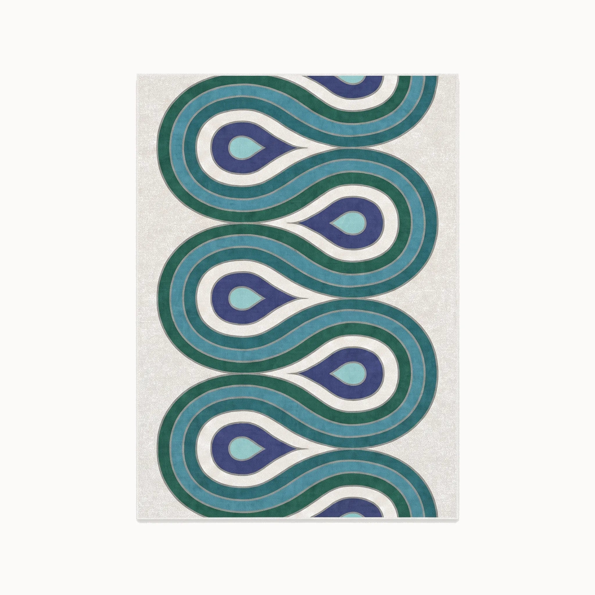 Milano Peacock Rug 5x7