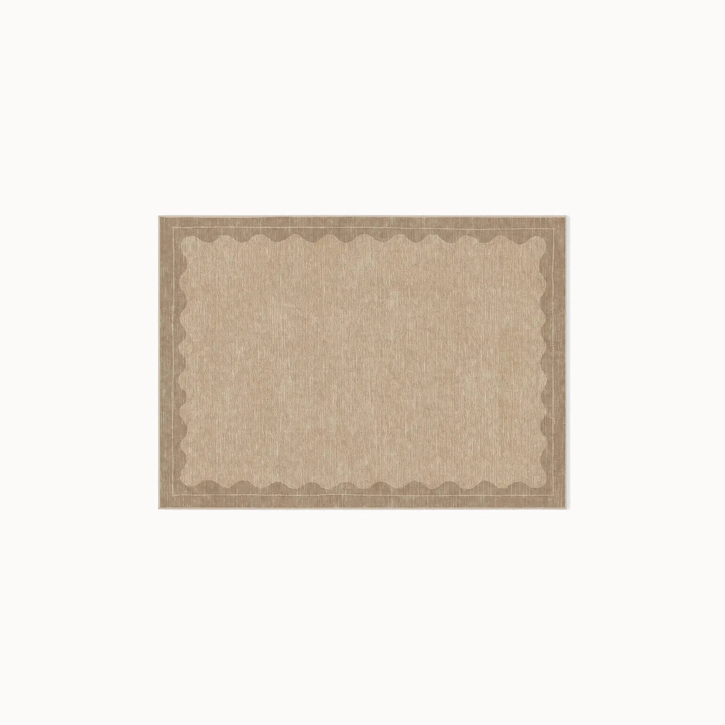 Orla Tan Rug in the 3 ft by 5 ft size