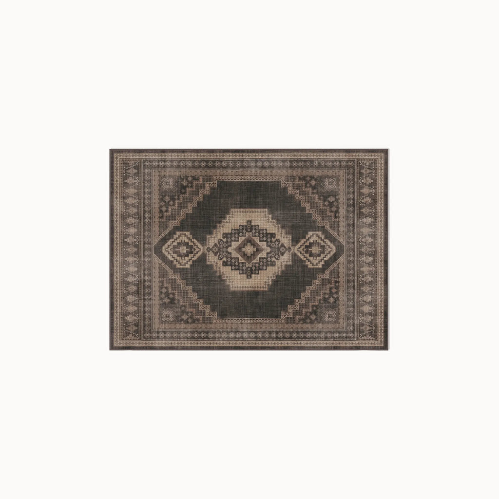 Rayne Charcoal and Tan Rug 3x5