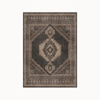 Rayne Charcoal and Tan Rug 5x7