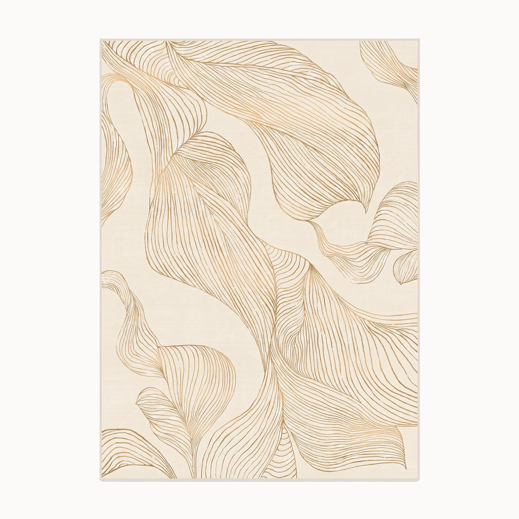 Sana Cream and Gold Rug 8x10