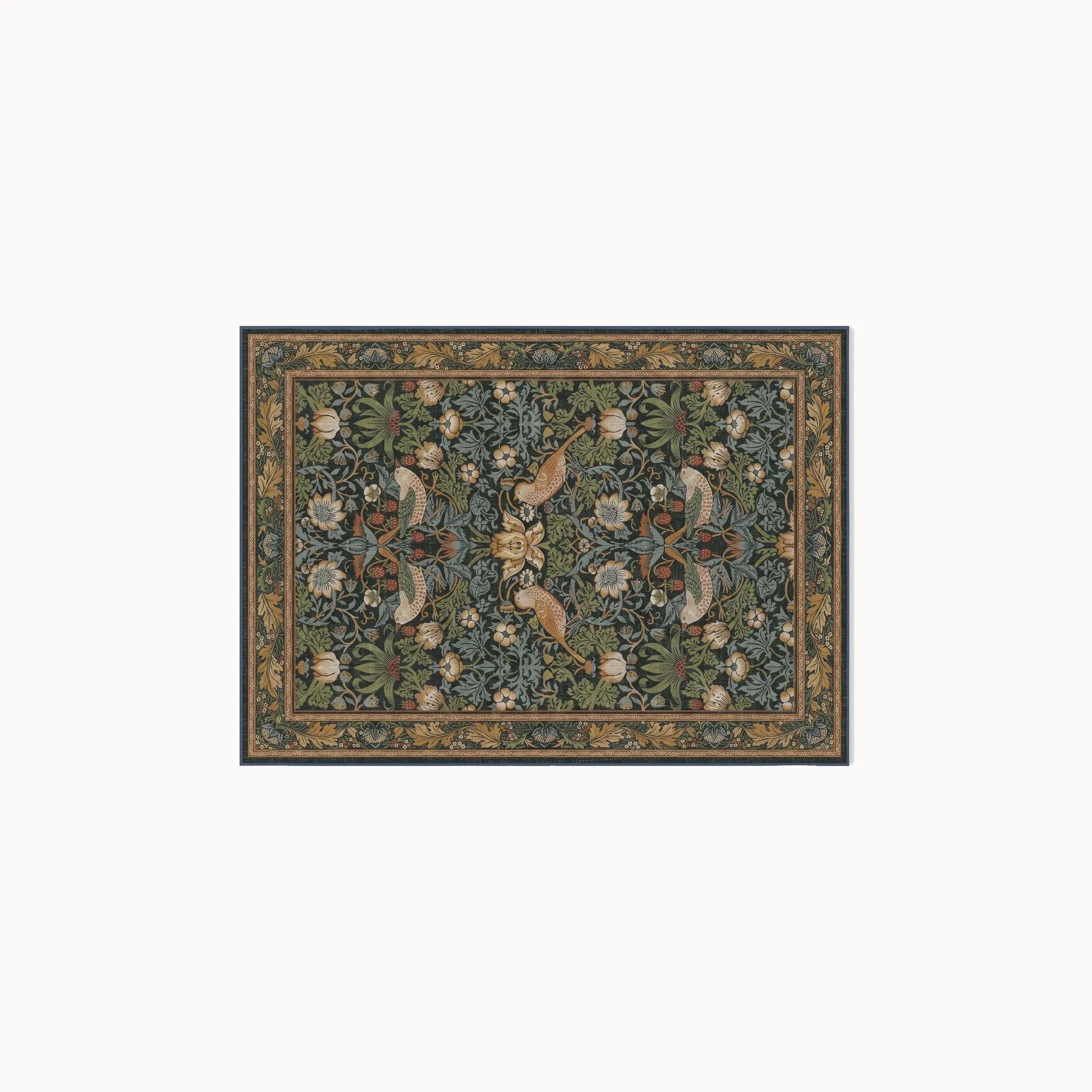 Strawberry Thief Indigo Rug 3x5