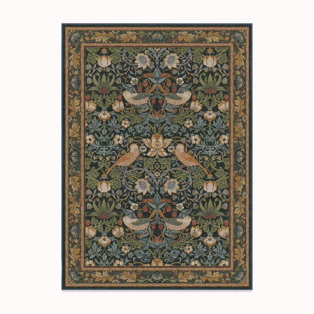 Strawberry Thief Indigo Rug 8x10
