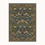 Strawberry Thief Indigo Rug 8x10