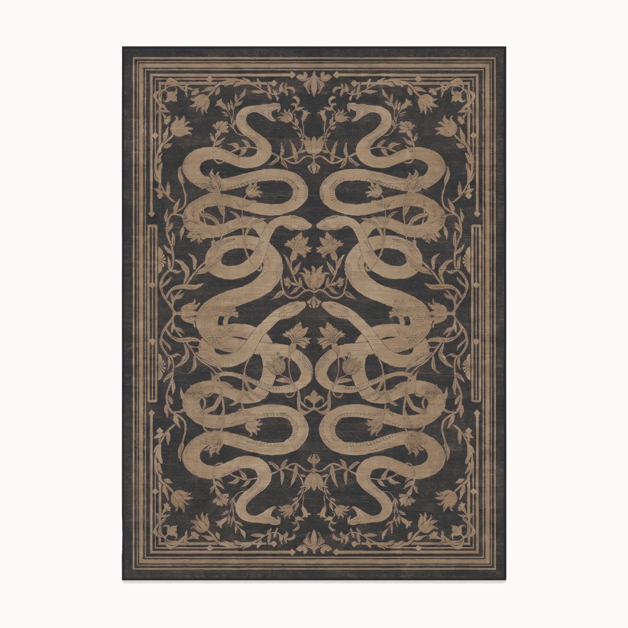 Sumaya Soft Black Rug 8x10
